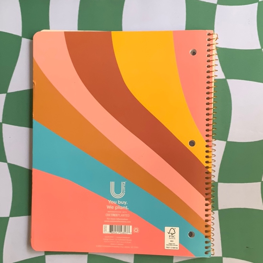 Llama College Ruled Spiral Notebook - Picture 3 of 3